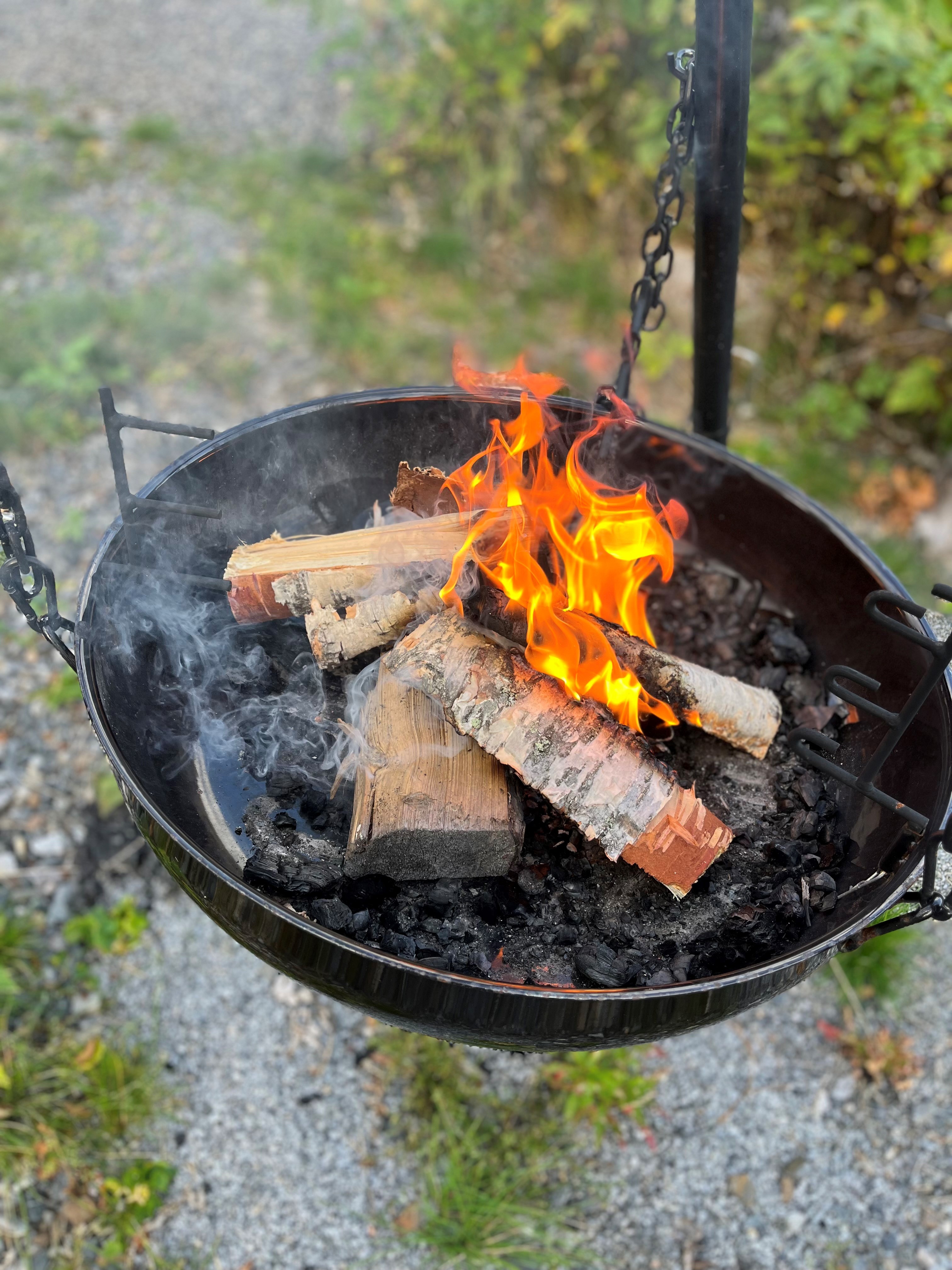 Foto: Persbråten Bål om høsten