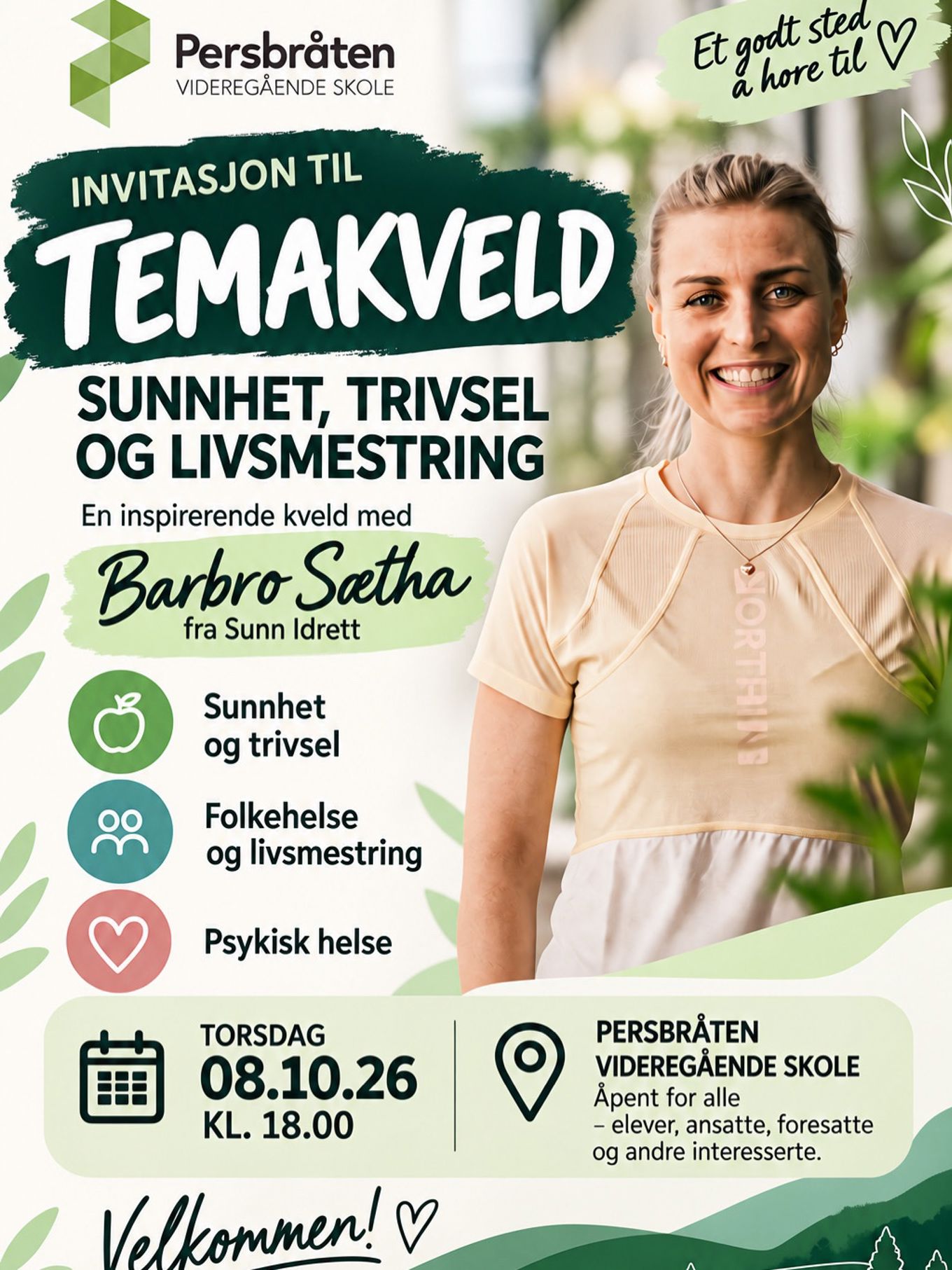 en person som smiler til kameraet